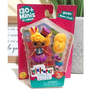2015 Lalaloopsy Mini Sticks Boom Crash Doll Set NEW